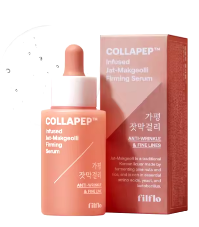 FILFLO COLLAPEP infused jat-makgeolli firming serum 45ml - Made in Korea Sensitive Skin Care Vitamin C Soothing Serum K-beauty