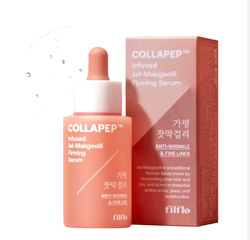 FILFLO COLLAPEP infused jat-makgeolli firming serum 45ml - Made in Korea Sensitive Skin Care Vitamin C Soothing Serum K-beauty